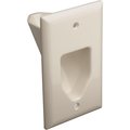 Nextgen 1-Gang Recessed Low Voltage Cable Plate Lite Almond NE735896